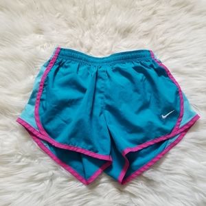 Nike Dri Fit Girls Blue Shorts Small